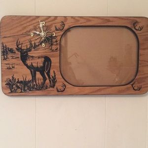 Wildlife Clock/Frame NWOT